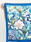 Elegantní šátek z hedvábí Armani Květinová elegance 68 × 68 cm – ruční výroba  - fotografie 2