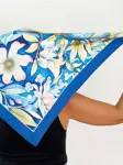 Elegantní šátek z hedvábí Armani Květinová elegance 68 × 68 cm – ruční výroba  - fotografie 3