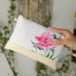 Malá kabelka přes rameno  Růžová pivoňka