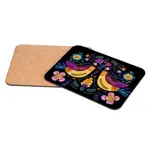Podložka 25x19 cm (korek) Ptáci na černém pozadí