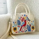 Dámská kabelka Kitto – sametový potisk Zázračný pták