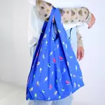 Skládací nákupní taška Papoušci