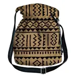 Dámská kabelka torba Ornament na hnědém pozadí