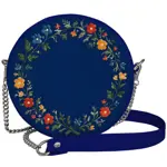 Kabelka tablet Věnec z květin (modré pozadí)