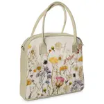  Kabelka s potiskem Oxford Luční květiny na světlém pozadí