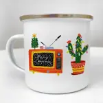 Smaltovaný hrnek Camper Merry Christmas. TV