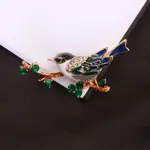 Brož Ptáček na větvi – 5,8 × 2,9 cm - image 2