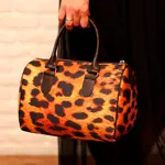 Dámská kabelka Barrel – textilní potisk Potisk geparda