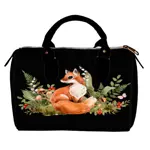 Dámská kabelka Barrel – textilní potisk Liška