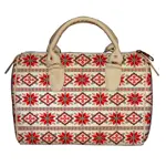 Dámská kabelka Barrel – textilní potisk ornament