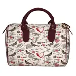 Dámská kabelka Barrel – textilní potisk Poštovní holub