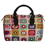 Dámská kabelka Barrel – textilní potisk deka z vaku