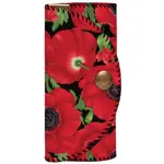 Klíčenka do kabelky – barevná kapsička na klíče s karabinkami  Vlčí máky