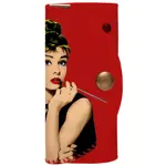 Klíčenka do kabelky – barevná kapsička na klíče s karabinkami Audrey Hepburn