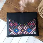 Dámský klutch konvert – elegantní sametová kabelka s potiskem Ornament