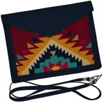 Dámský klutch konvert – elegantní sametová kabelka s potiskem Etnický ornament