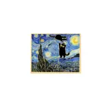 Pin – "van gogh hvězdná noc"  Černá kočka  - image 1