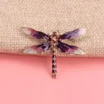 Brož vážka fialová – 3.5 × 4.7 cm - image 2