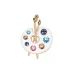 Brož Paleta barevná 4,4*3,1 cm - image 1