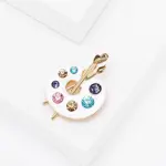 Brož Paleta barevná 4,4*3,1 cm - image 2