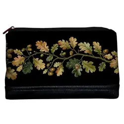 Dámská cestovní kosmetická taštička s potiskem Lovely Dubová větvička – 26 × 15 × 8 cm