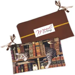 Kosmetická taška MINI – malá látková taštička s potiskem Kočka