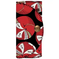 Klíčenka do kabelky – barevná kapsička na klíče s karabinkami Liška