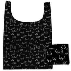 Skládací nákupní taška Prsa