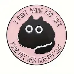 Odznak Kočka luck smaltovaný připínáček