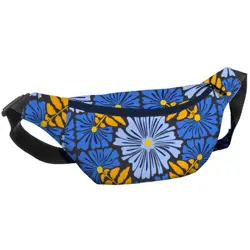 Ledvinka BUMBAG Žluté a modré květy