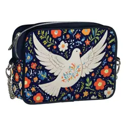 Kabelka na řetízku Cherie Bílá holubice