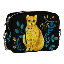 Kabelka na řetízku Cherie etno kočka