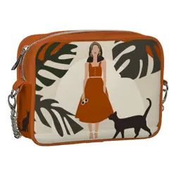 Kabelka na řetízku Cherie Dívka s černou kočkou