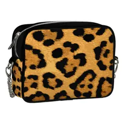 Kabelka na řetízku Cherie Leopardí potisk