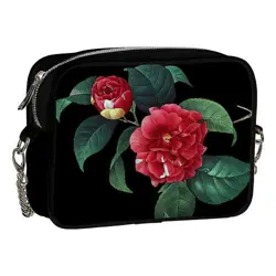 Kabelka na řetízku Cherie Červené květy