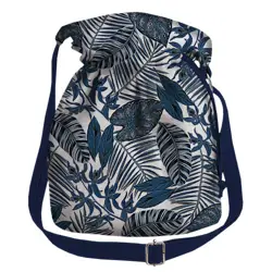 Dámská kabelka torba Tmavě modré listy