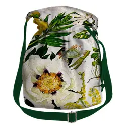 Dámská kabelka torba Velký bílý květ