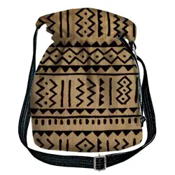Dámská kabelka torba Ornament na hnědém pozadí
