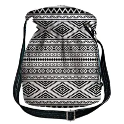 Dámská kabelka torba  Černá a bílá ozdoba