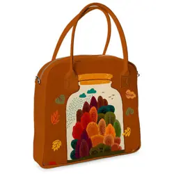  Kabelka s potiskem Oxford  Podzim ve sklenici