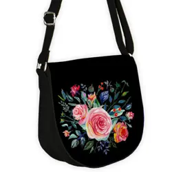 Kabelka saddle Květy 