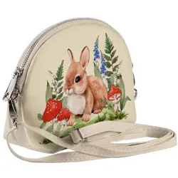 Mini kabelka  Coquette Zajíček a muchomůrky