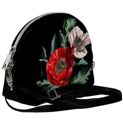 Mini kabelka  Coquette Červený a bílý mák