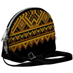 Mini kabelka  Coquette Žlutá a černá ozdoba