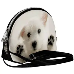 Mini kabelka  Coquette Bílý pes