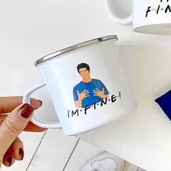 Smaltovaný hrnek Camper I'm fine!