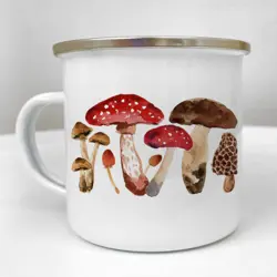 Smaltovaný hrnek Camper houby