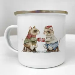 Smaltovaný hrnek Camper Cheers