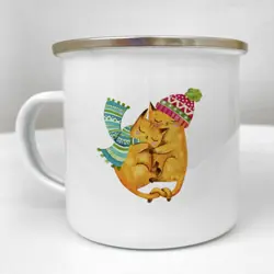 Smaltovaný hrnek Camper Hřeješ mi u srdce