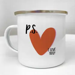 Smaltovaný hrnek Camper  P.S. I love you